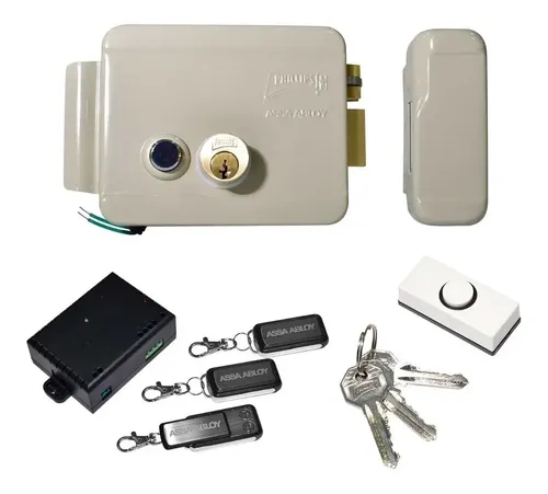 Kit 321 Phillips con cerradura, receptor, controles, boton y llaves